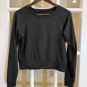 Outdoor Voices All Day Shrunken Crew Black Women Size Small